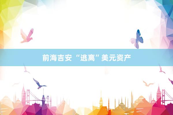 前海吉安 “逃离”美元资产
