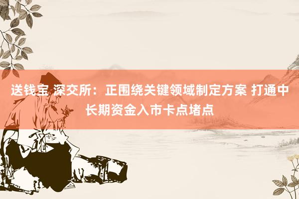 送钱宝 深交所：正围绕关键领域制定方案 打通中长期资金入市卡点堵点