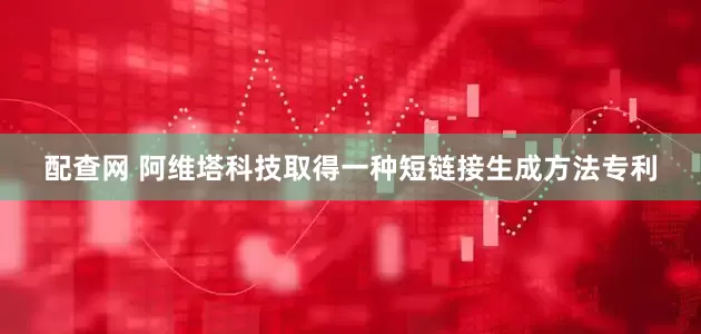 配查网 阿维塔科技取得一种短链接生成方法专利